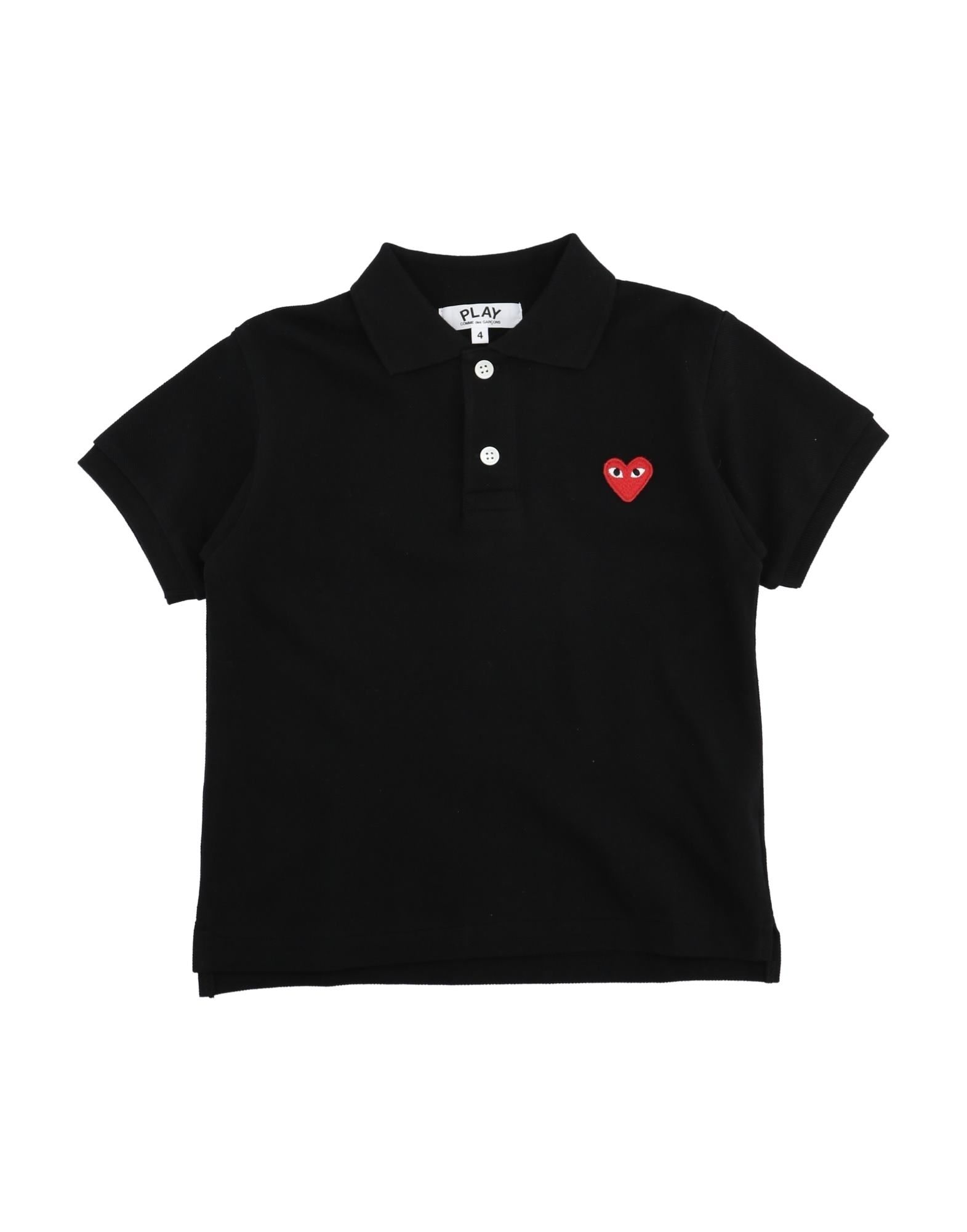 COMME des GARÇONS PLAY Poloshirt Kinder Schwarz von COMME des GARÇONS PLAY