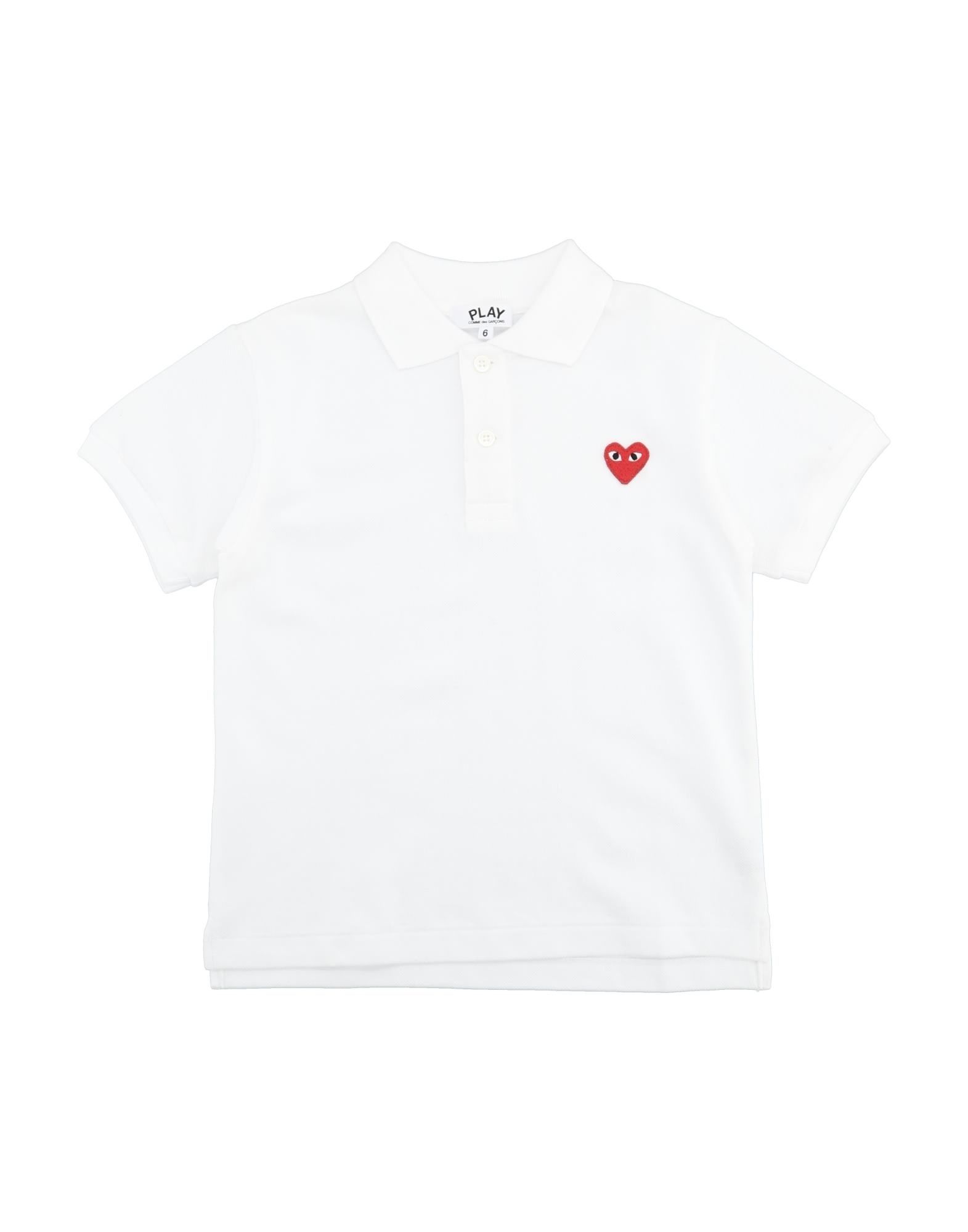 COMME des GARÇONS PLAY Poloshirt Kinder Weiß von COMME des GARÇONS PLAY