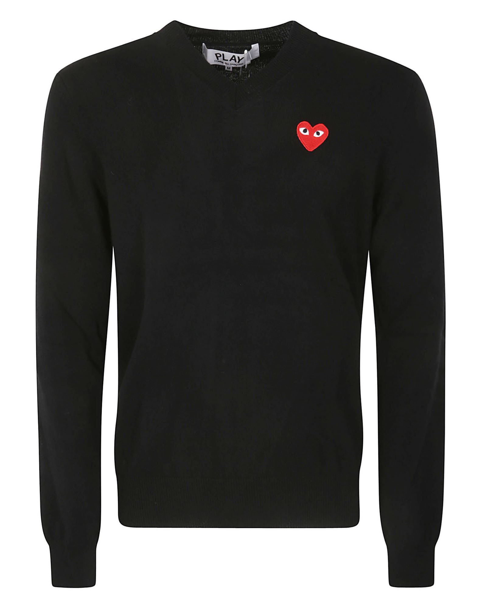 COMME des GARÇONS PLAY Pullover Herren Schwarz von COMME des GARÇONS PLAY