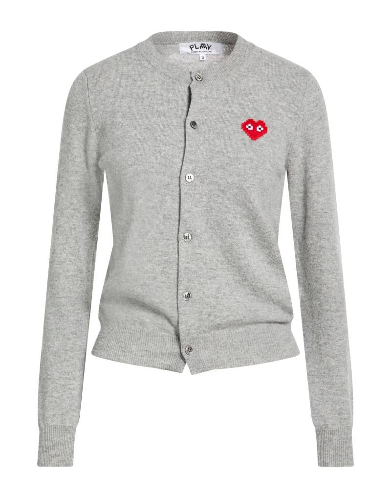 COMME des GARÇONS PLAY Strickjacke Damen Hellgrau von COMME des GARÇONS PLAY