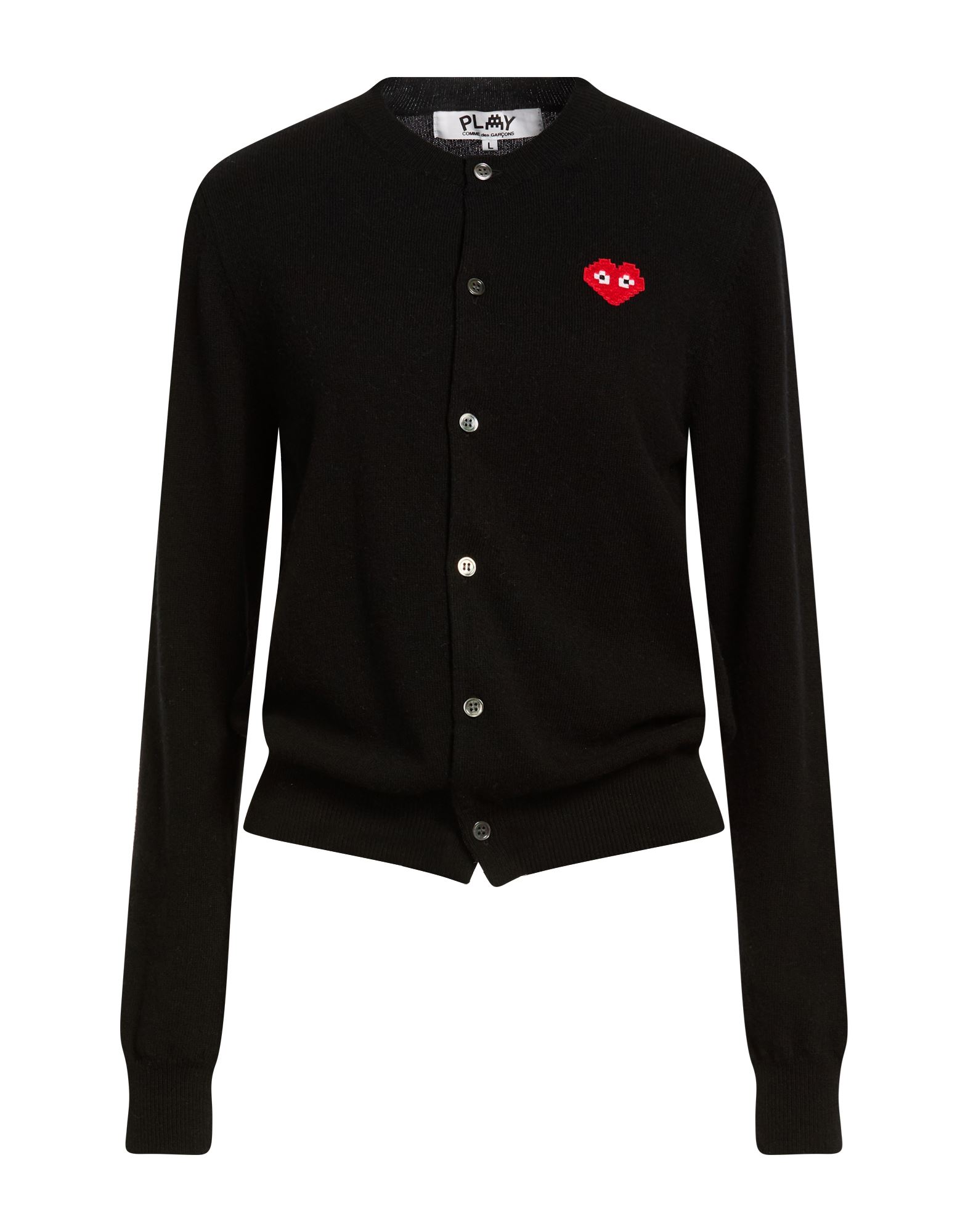 COMME des GARÇONS PLAY Strickjacke Damen Schwarz von COMME des GARÇONS PLAY