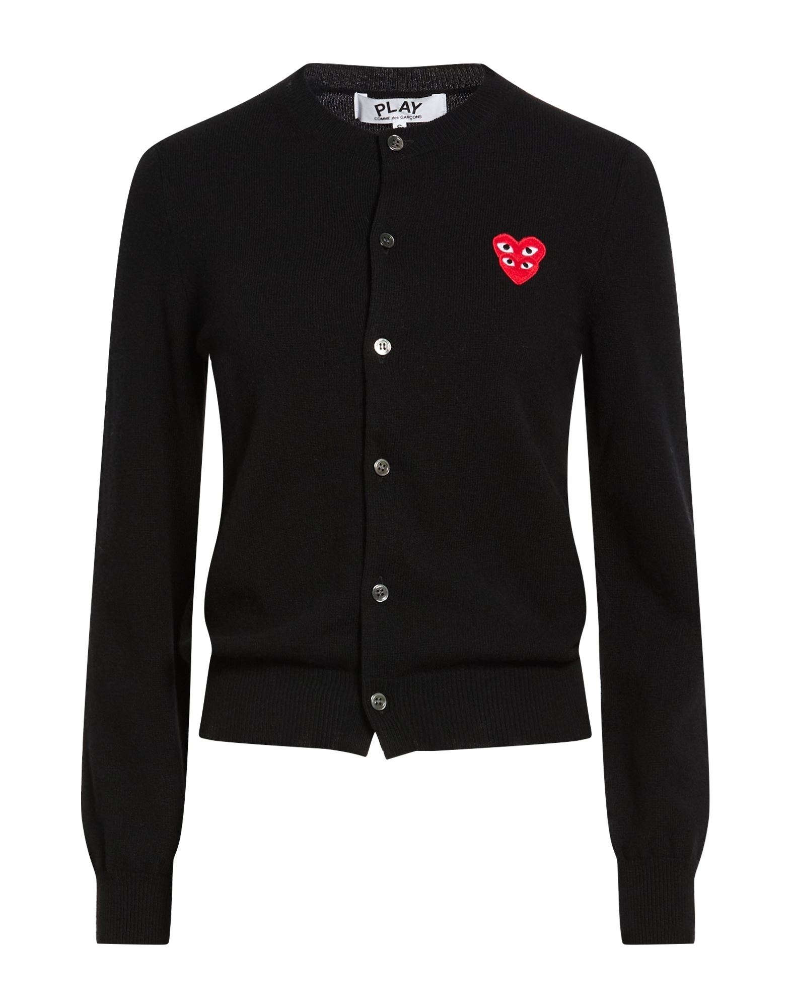 COMME des GARÇONS PLAY Strickjacke Damen Schwarz von COMME des GARÇONS PLAY