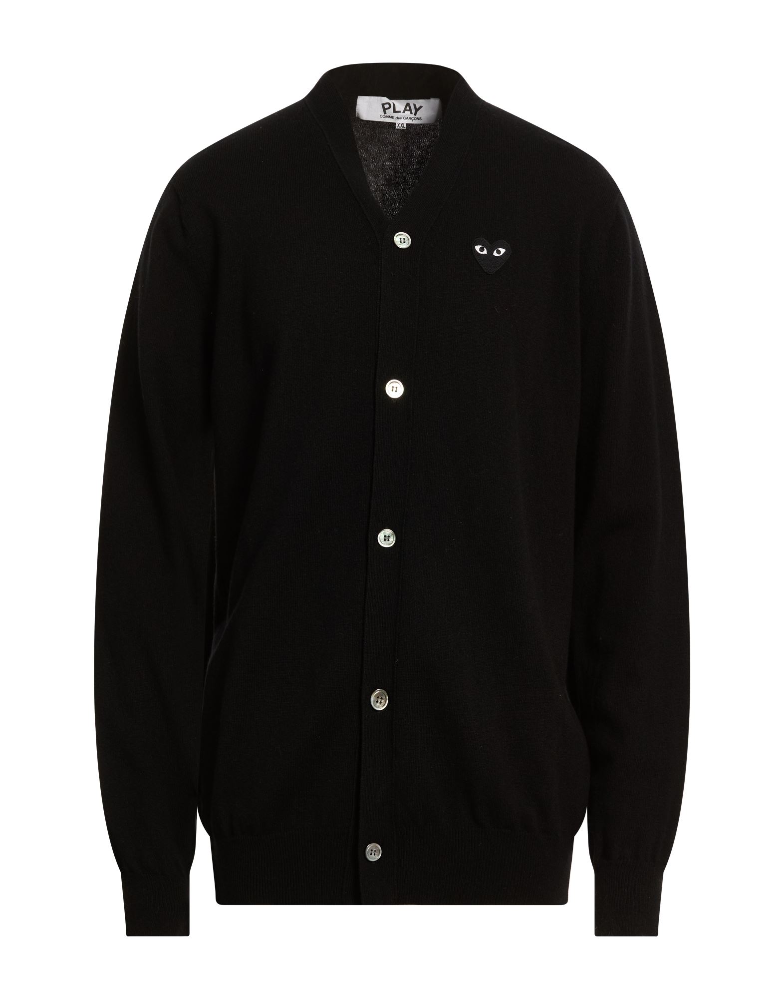COMME des GARÇONS PLAY Strickjacke Herren Schwarz von COMME des GARÇONS PLAY