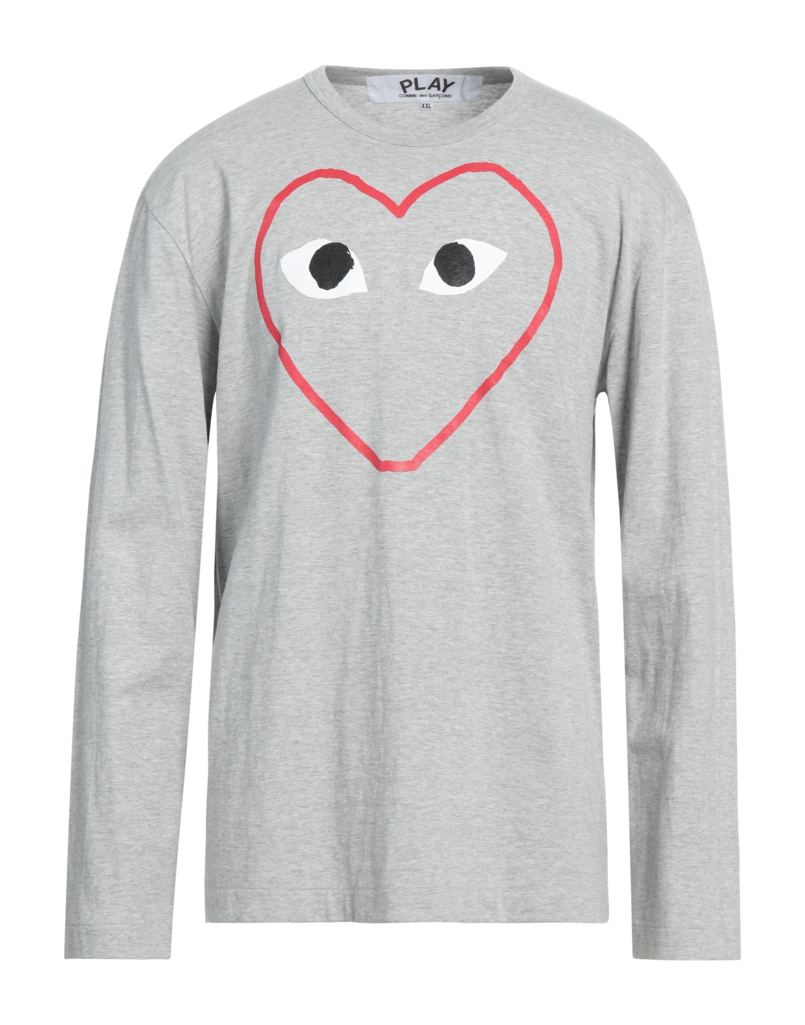 COMME des GARÇONS PLAY T-shirts Herren Hellgrau COMME des GARÇONS PLAY T-shirts Herren Hellgrau von COMME des GARÇONS PLAY