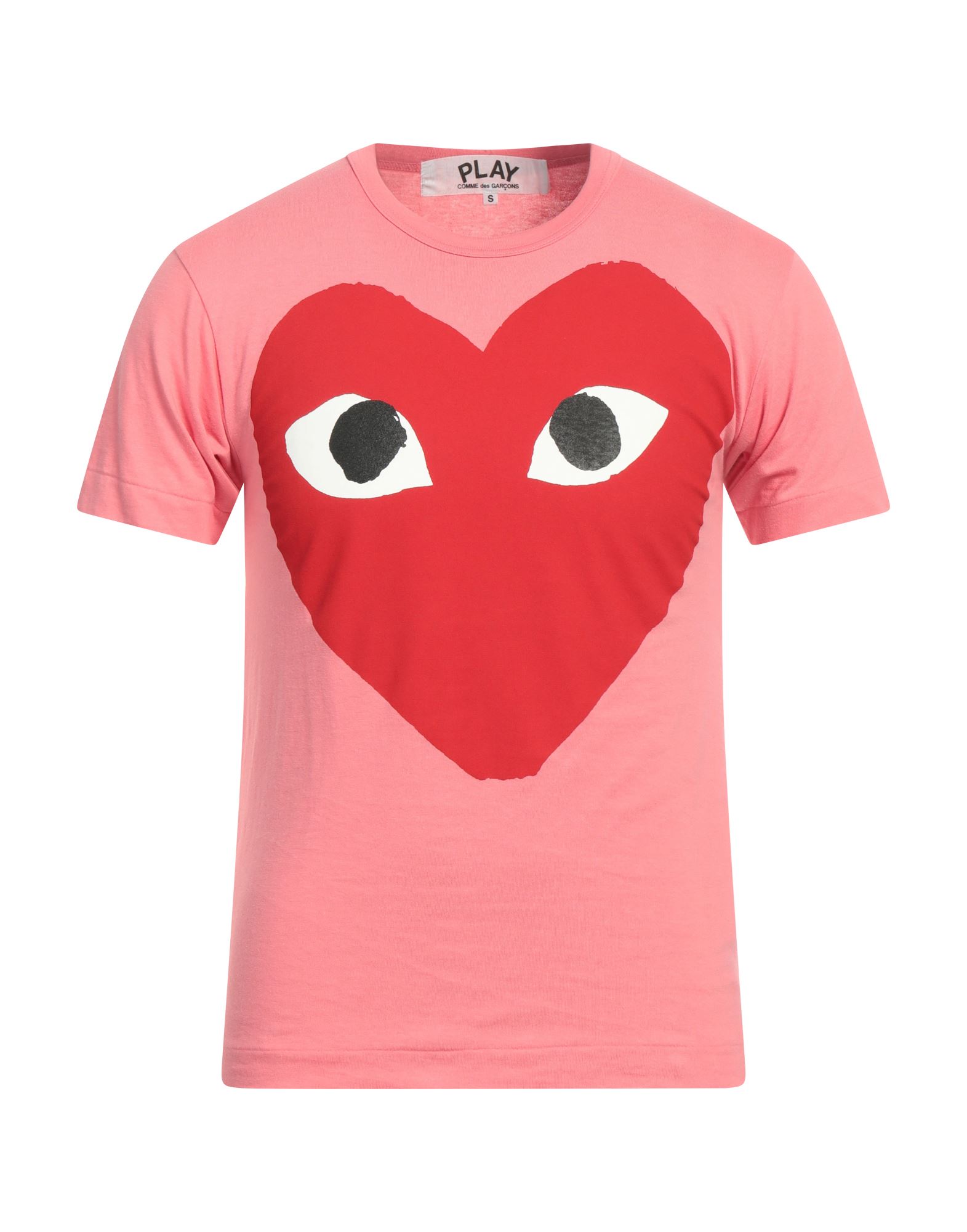 COMME des GARÇONS PLAY T-shirts Herren Rosa von COMME des GARÇONS PLAY