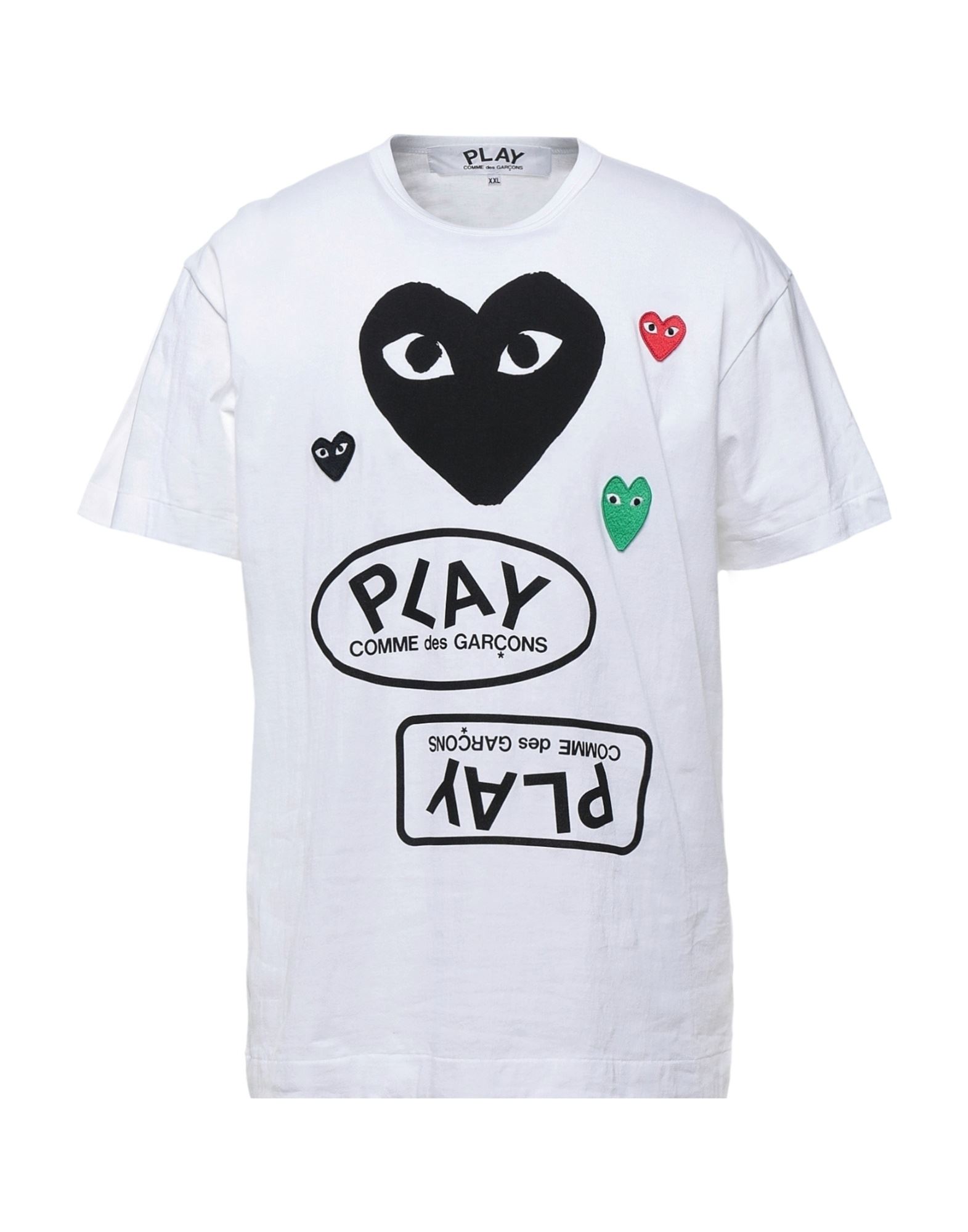 COMME des GARÇONS PLAY T-shirts Herren Weiß von COMME des GARÇONS PLAY