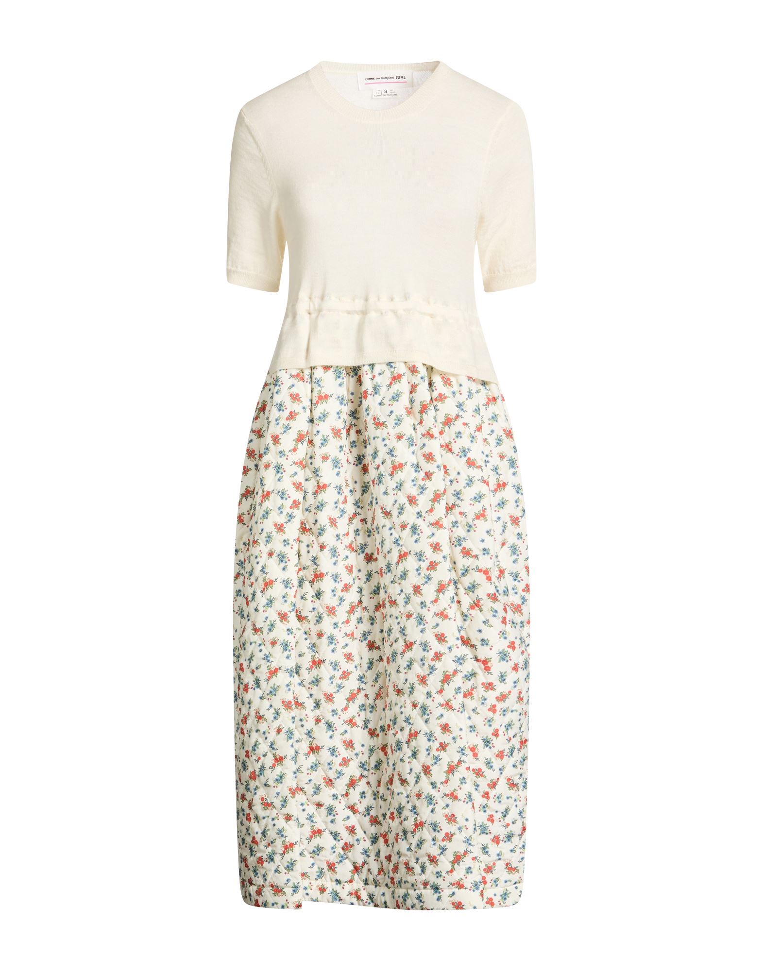 COMME des GARÇONS Midi-kleid Damen Elfenbein von COMME des GARÇONS