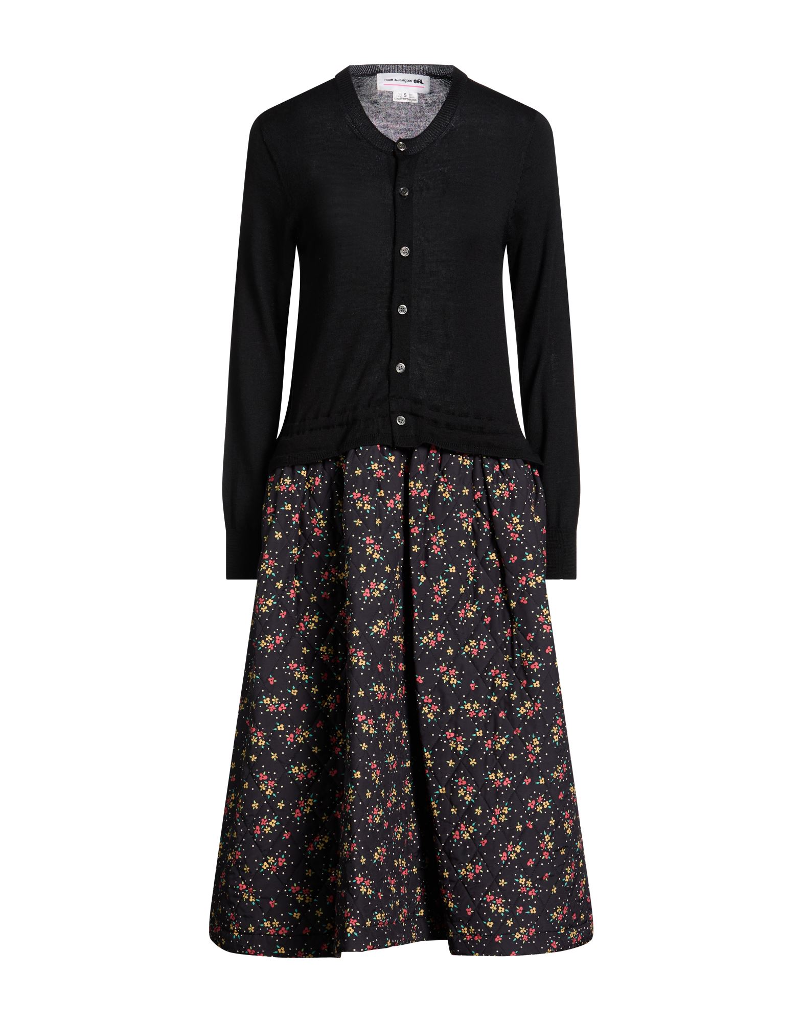 COMME des GARÇONS Midi-kleid Damen Schwarz von COMME des GARÇONS