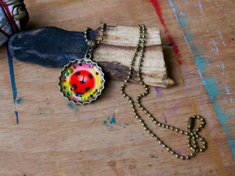 Marienkäfer Halskette Bringt Glück von COMME1ange