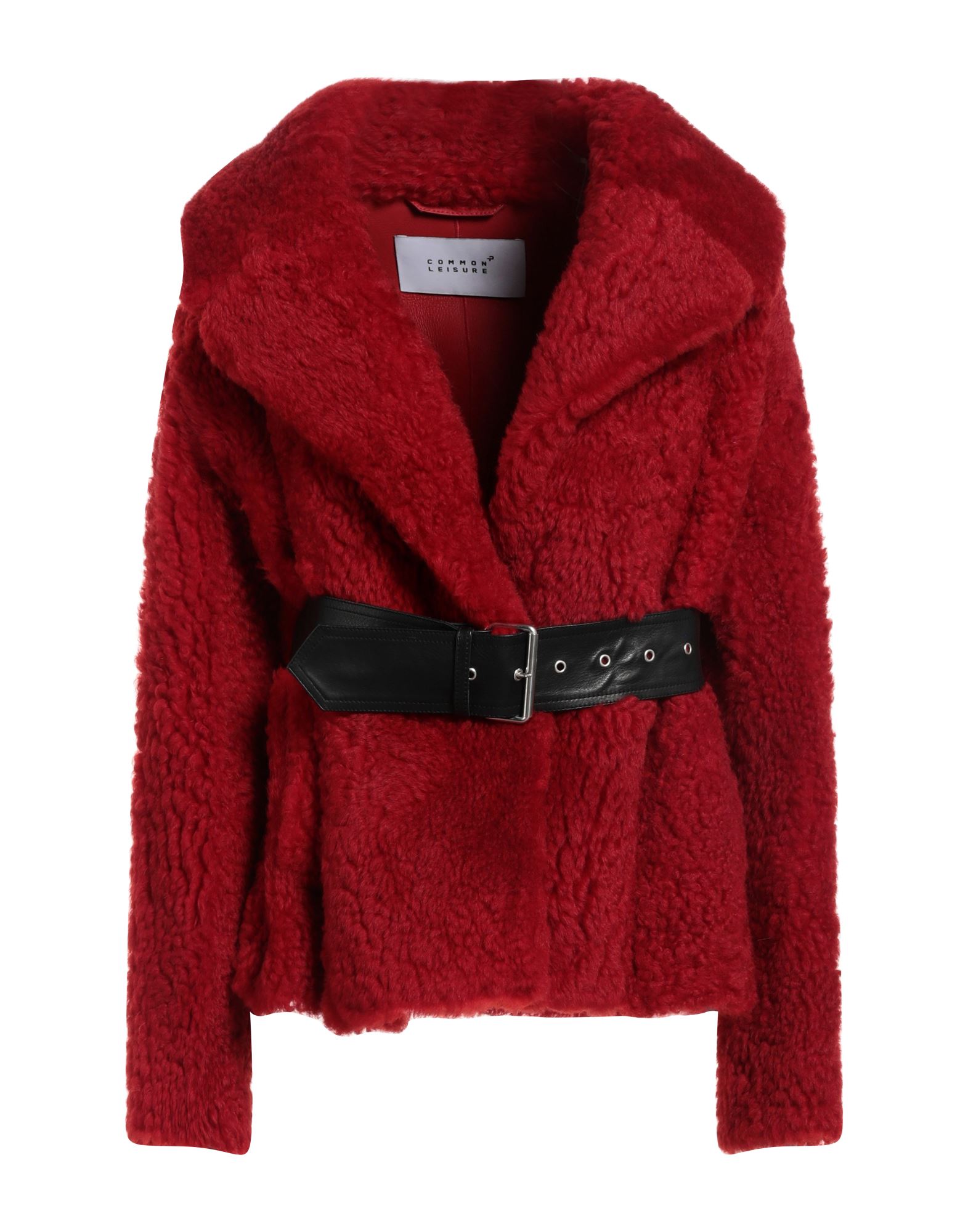 COMMON LEISURE Shearling- & Kunstfell Damen Rot von COMMON LEISURE