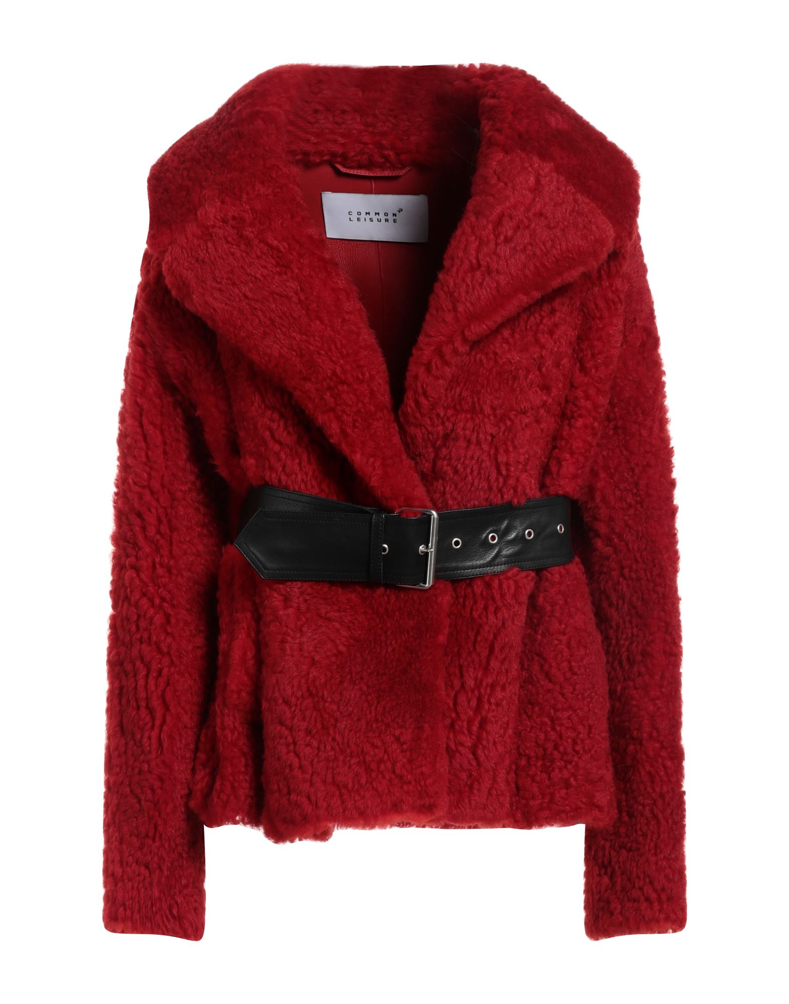 COMMON LEISURE Shearling- & Kunstfell Damen Rot von COMMON LEISURE