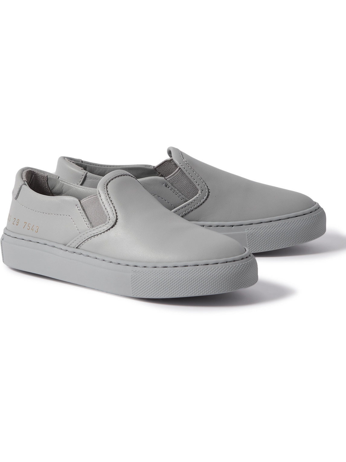 COMMON PROJECTS KIDS - Leather Slip-On Sneakers - Men - Gray - IT 31 von COMMON PROJECTS KIDS