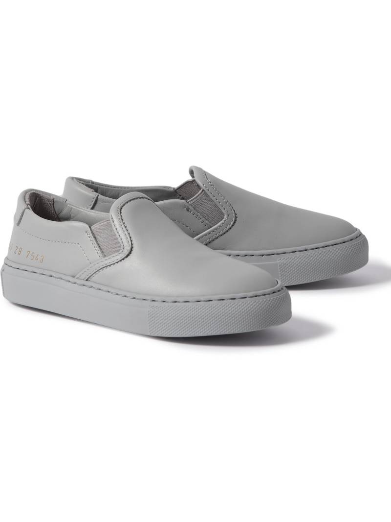 COMMON PROJECTS KIDS - Leather Slip-On Sneakers - Men - Gray - IT 31 von COMMON PROJECTS KIDS