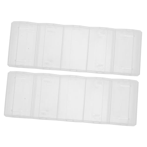 COMNESTBI 2Stücke Transparente Pokerchip Box Wiederverwendbar Kunststoff Pokerchip Halter mit Deckel Tragbarer Organizer für Chips für Zuhause und Spieleabende von COMNESTBI