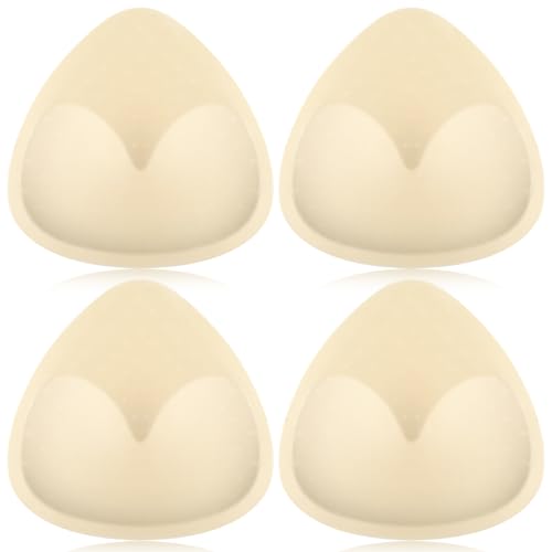 COMNICO 2 Paar BH-Pads, Atmungsaktiv BH-Polsterung BH Einlagen Gepolstert Herausnehmbare Sport-BH-Pads BH-Polsterung Push Up für Bademode und Bikinis (Hautfarbe) von COMNICO