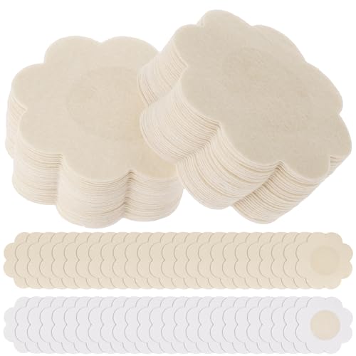 COMNICO 60 Stück Nippelabdeckungen, Einweg Selbstklebend Unsichtbare Brustpasties Natürliche Nippelpads Nipple Cover Klebriges BH-Pad für Frauen (Beige) von COMNICO