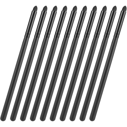 COMNICO Eyeliner-Pinsel, Make-up-Pinsel, Lidschatten-Pinsel, kleine flache Borsten zum Verblenden von Eyeliner, Smokey Eyes, weiche Lidschatten-Applikatoren, Schwamm-Make-up-Werkzeug für Lidschatten von COMNICO