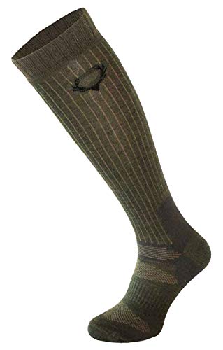 COMODO - Lang Jagdsocken mit Merinowolle | Wandersocken Kniestrümpfe Merinosocken | Herren und Damen (Khakigrün, 39-42) von COMODO TECHNICAL SOCKS