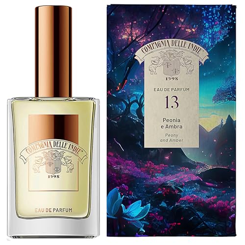 Compagnia delle Indie Eau de Parfum 13 | 75 ml | Pfingstrose & Ambra | Blumig-warm | Intensiv & langanhaltend (Pfingstrose & Ambra) von COMPAGNIA DELLE INDIE