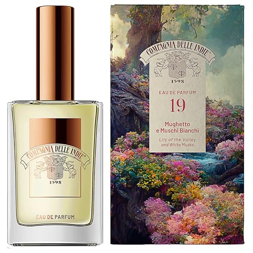 Compagnia delle Indie Eau de Parfum 19 | 75 ml | Maiglöckchen & weißer Moschus | Blumig & warm | Intensiv & langanhaltend (Maiglöckchen & weißer Moschus) von COMPAGNIA DELLE INDIE