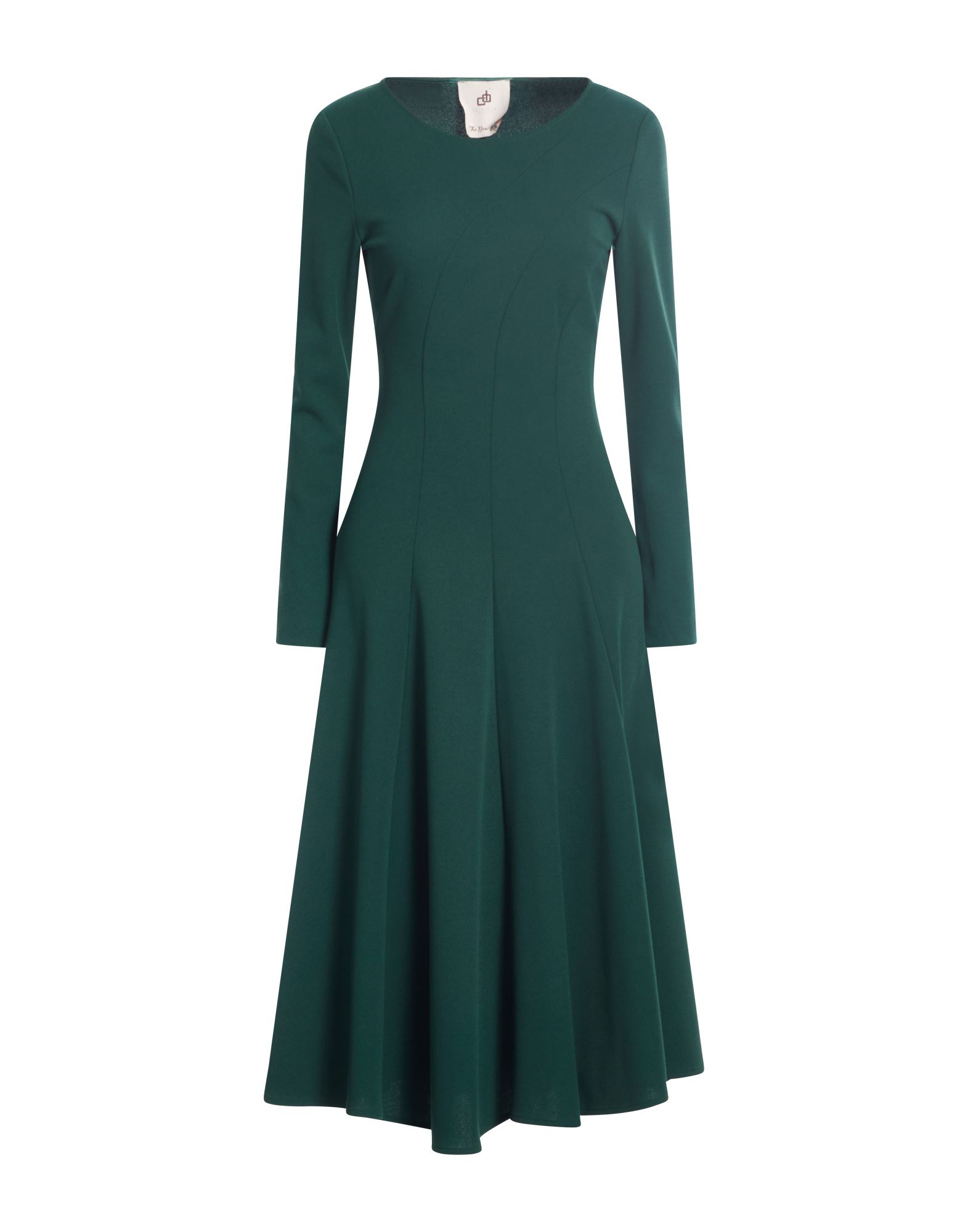 COMPAGNIA ITALIANA Midi-kleid Damen Dunkelgrün von COMPAGNIA ITALIANA