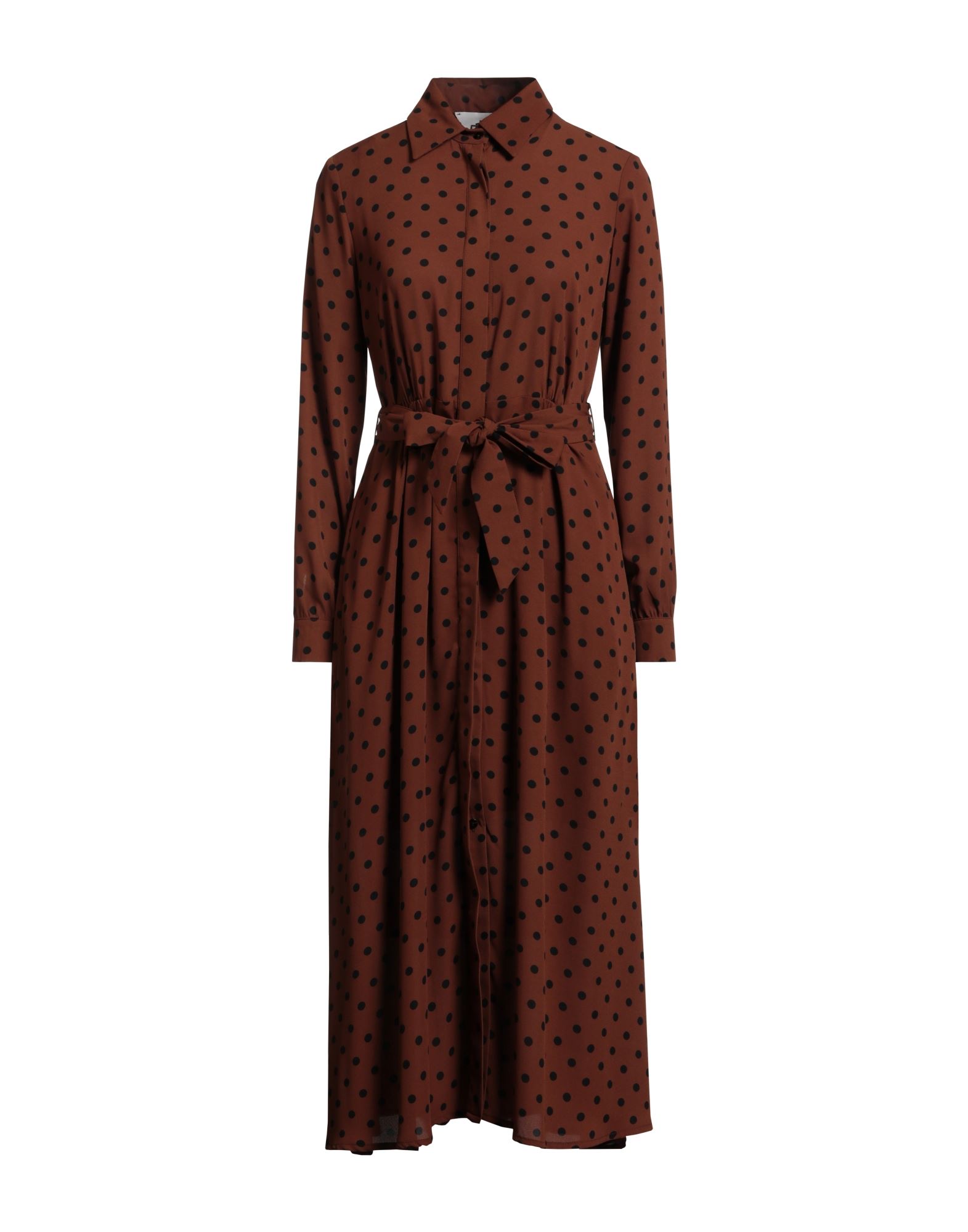 COMPAGNIA ITALIANA Midi-kleid Damen Lederfarben COMPAGNIA ITALIANA Midi-kleid Damen Lederfarben von COMPAGNIA ITALIANA