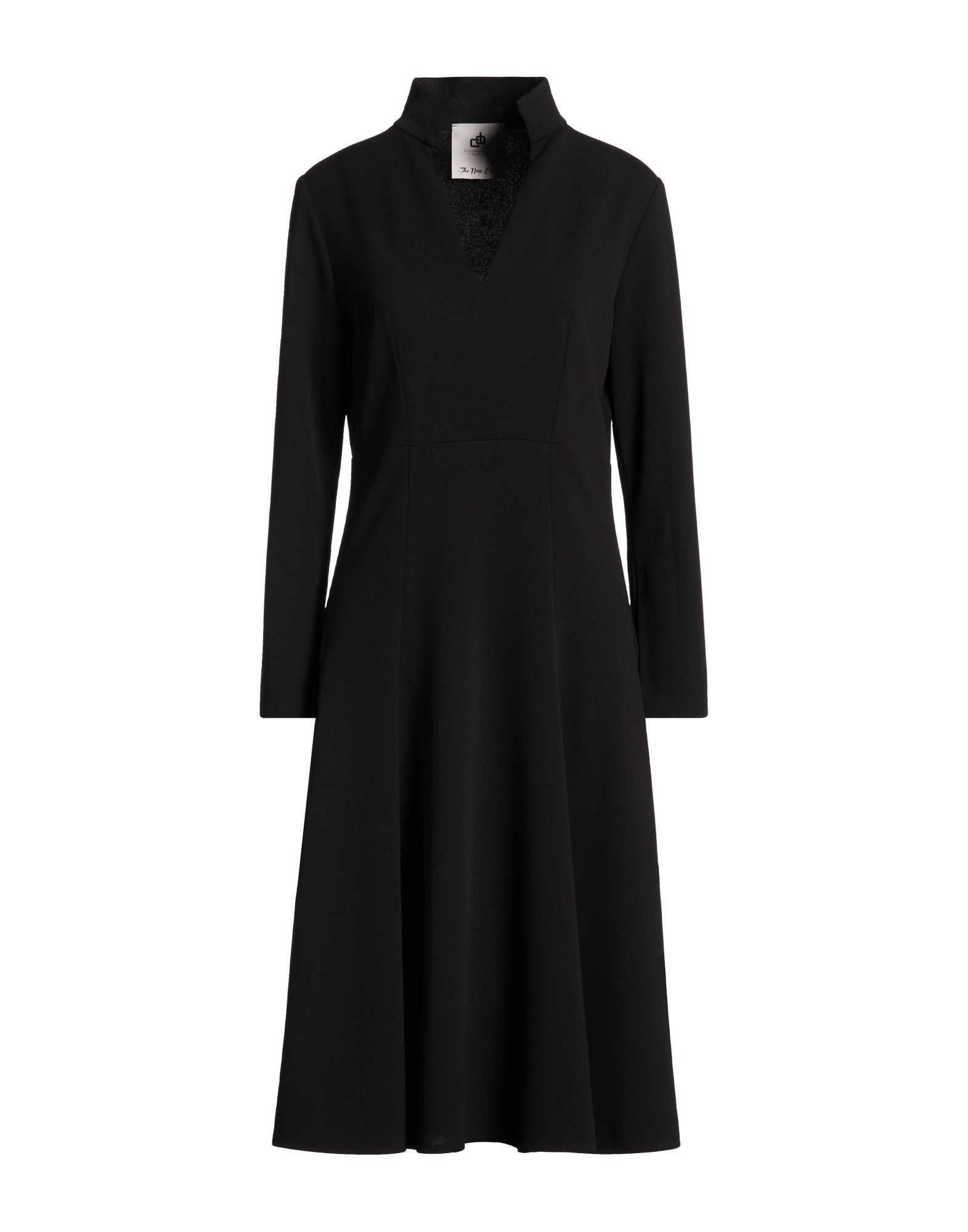 COMPAGNIA ITALIANA Midi-kleid Damen Schwarz von COMPAGNIA ITALIANA