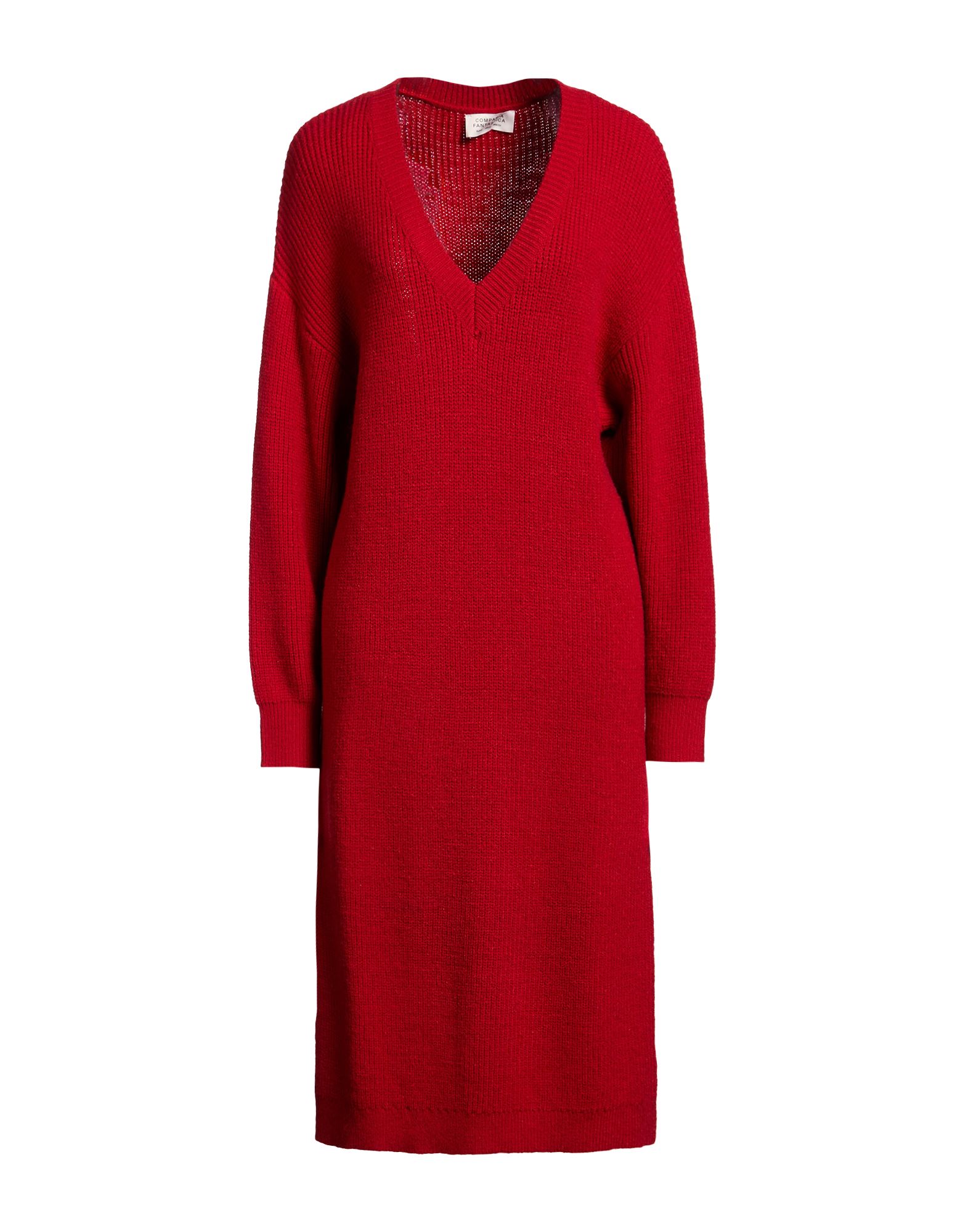 COMPAÑIA FANTASTICA Midi-kleid Damen Rot von COMPAÑIA FANTASTICA