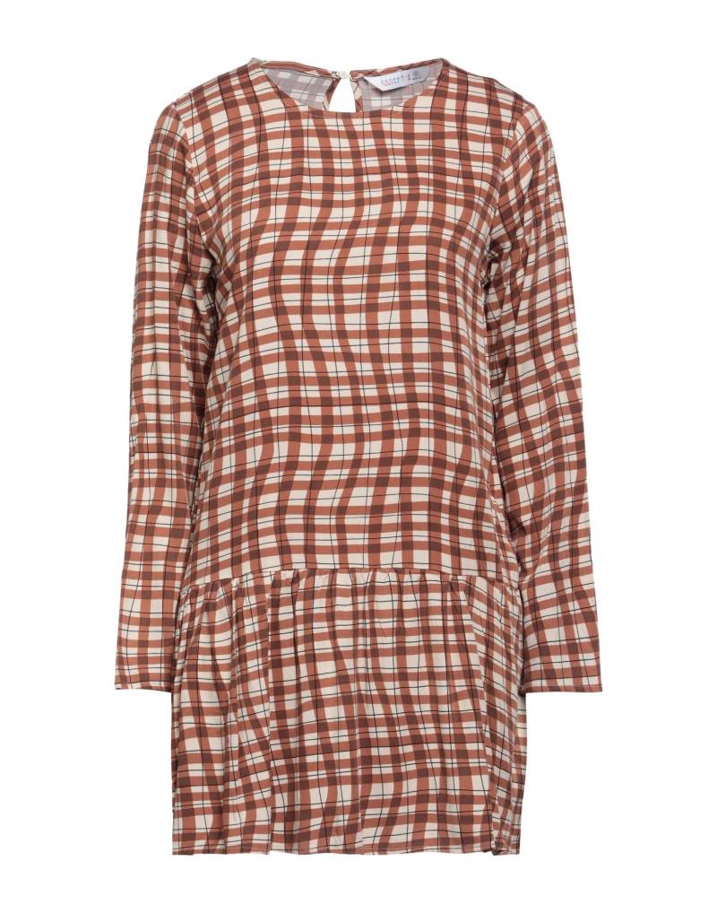 COMPAÑIA FANTASTICA Mini-kleid Damen Braun von COMPAÑIA FANTASTICA