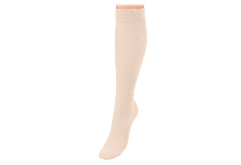 COMPRESSANA Stützkniestrümpfe TWIN Stütz-Kniestrümpfe mit hautsympathischer Baumwolle mit Fußspitze von COMPRESSANA