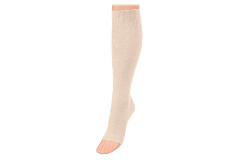 COMPRESSANA Stützkniestrümpfe TWIN Stütz-Kniestrümpfe mit hautsympathischer Baumwolle ohne Fußspitze von COMPRESSANA