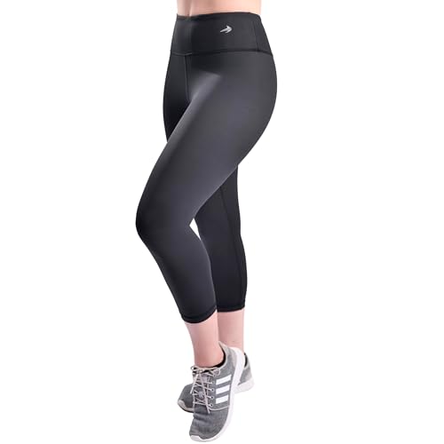 CompressionZ Capri-Leggings mit hoher Taille für Damen, Bauchkontrolle, Workout-Yogahose, Schwarz, XX-Large CompressionZ Capri-Leggings mit hoher Taille für Damen, Bauchkontrolle, Workout-Yogahose, Schwarz, XX-Large von COMPRESSIONZ