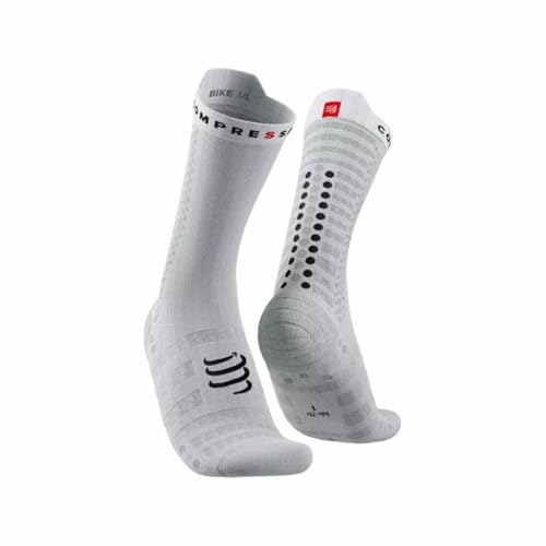 COMPRESSPORT Pro Racing Sportsocken, Weiß von COMPRESSPORT