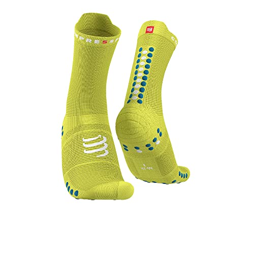 COMPRESSPORT Unisex Pro Racing V4.0 Run High Socken, First/Fjord Blue, M COMPRESSPORT Unisex Pro Racing V4.0 Run High Socken, First/Fjord Blue, M von COMPRESSPORT