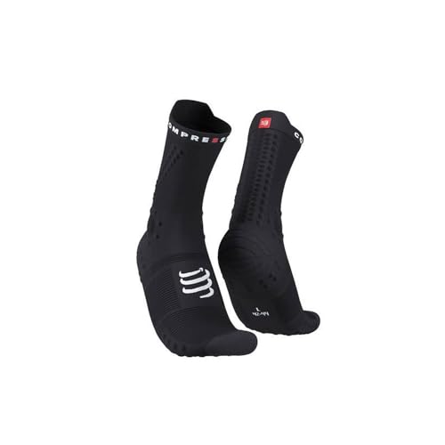 COMPRESSPORT Unisex Pro Racing V4.0 Trail Socken, Schwarz, L von COMPRESSPORT