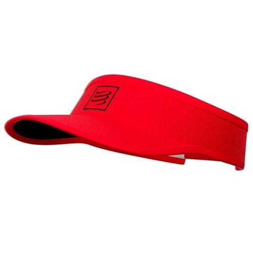 COMPRESSPORT Unisex Visor Visier, Rot/Schwarz, Einheitsgröße von COMPRESSPORT