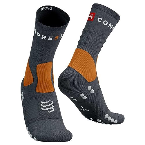 COMPRESSPORT Unisex Wandersocken Laufsocken, Erwachsene, Magnet/Autumn Glory (Mehrfarbig), 39-41 von COMPRESSPORT