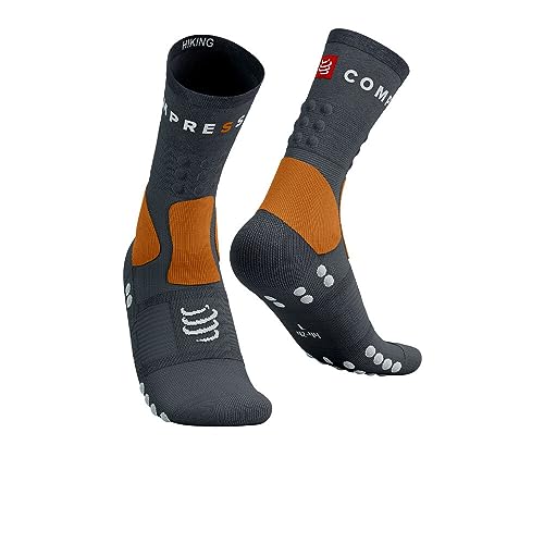 COMPRESSPORT Unisex Wandersocken Laufsocken, Erwachsene, Magnet/Autumn Glory (Mehrfarbig), 45-48 von COMPRESSPORT