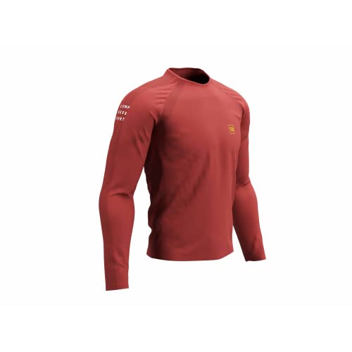 Compressport Unisex Trainings-T-Shirt LS Langarmshirt, SPD Apple, XL von COMPRESSPORT