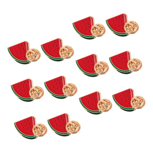 COMPUKAS 12 Stück Broschenclips Legierung Mit Wassermelonenmotiv: Anstecknadeln Für Anzüge, Hemden Und Pullover – Einzigartige Anstecknadel, Die Ihrem Outfit Spaß Und Stil von COMPUKAS