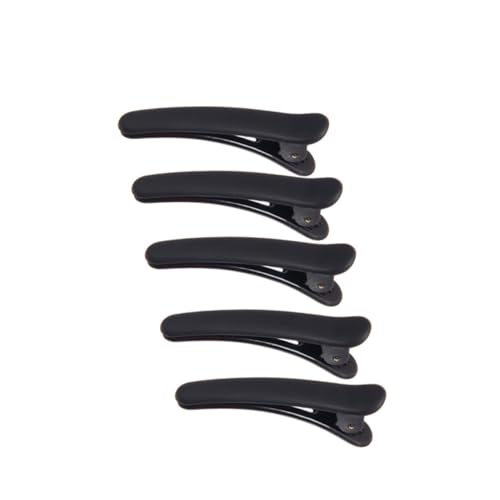 COMPUKAS 12 Stück Teiliges Schwarze Haarklammern Rutschfeste Haarspangen für Friseure und Täglichen Gebrauch Beak Design Haarclips aus Hochwertigem für Damen und Mädchen von COMPUKAS