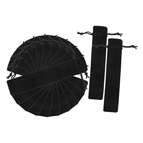 COMPUKAS 12stücke Pack Kratzfeste Stiftaufbewahrungstasche Mit Kordelzug Bleistiftverpackungtasche Schreibwarenorganizer Für Schule Und Büro von COMPUKAS