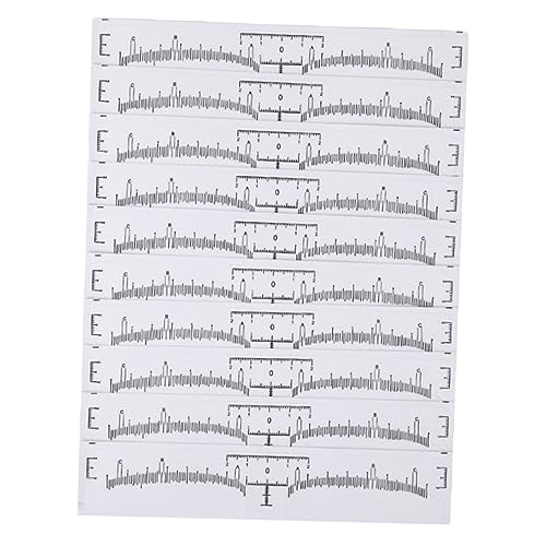 COMPUKAS 130stücke Einweg Selbstklebendes Augenbrauenlineal Augenbrauenschablone Einweg Aufkleber Für Stirn Augenbrauen Mapping Messung von COMPUKAS