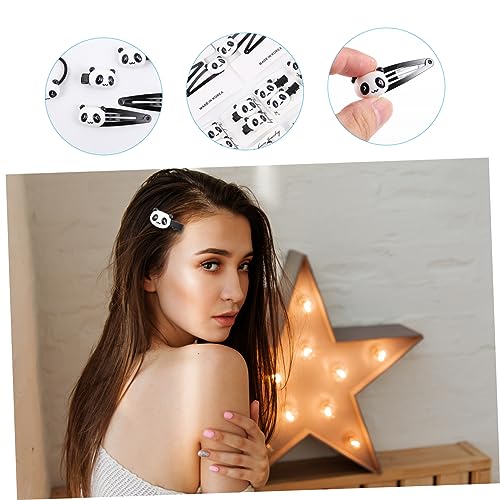 COMPUKAS 16 Stück Teiliges Haarclip und Haargummi mit Kreativen Resin Panda Haarbändern Elastischen Ponytail Haltern und Niedlichen Haarschmuck für Mädchen für Alltag Geburtstage und von COMPUKAS