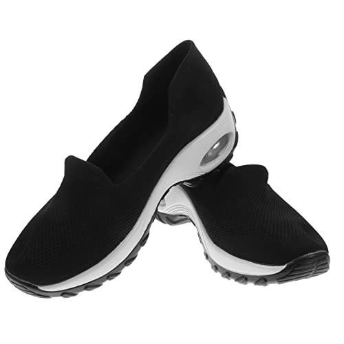 COMPUKAS 1Paar Atmungsaktive Damenschuhe mit Luftkissensohle Slip Freizeitschuhe für Jede Jahreszeit rutschfest für Drinnen Draußen Perfektes COMPUKAS 1Paar Atmungsaktive Damenschuhe mit Luftkissensohle Slip Freizeitschuhe für Jede Jahreszeit rutschfest für Drinnen Draußen Perfektes von COMPUKAS