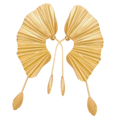 COMPUKAS 1Paar Fächerförmige Ohrringe für Damen Leichte und Langlebige Ohrhänger Eleganter Ohrschmuck mit Einzigartigem Design für Outfit COMPUKAS 1Paar Fächerförmige Ohrringe für Damen Leichte und Langlebige Ohrhänger Eleganter Ohrschmuck mit Einzigartigem Design für Outfit von COMPUKAS