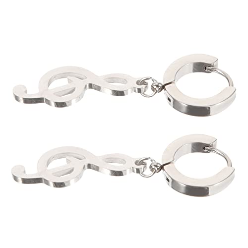 COMPUKAS 1Paar Musiksymbol Dangle Ohrringe Hochwertigem Legierungsmaterial Auffälliger Ohrschmuck für Männer für Festivals Partys Perfektes für Freunde COMPUKAS 1Paar Musiksymbol Dangle Ohrringe Hochwertigem Legierungsmaterial Auffälliger Ohrschmuck für Männer für Festivals Partys Perfektes für Freunde von COMPUKAS