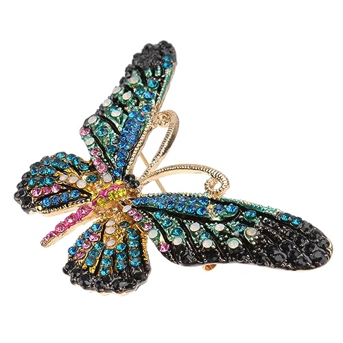 COMPUKAS Stilvolle Brosche Mit Bunten Schmetterlingen Stylische Anstecknadel Für Damen Zum Dekorieren Von Kleidern Taschen Und Schals Als von COMPUKAS