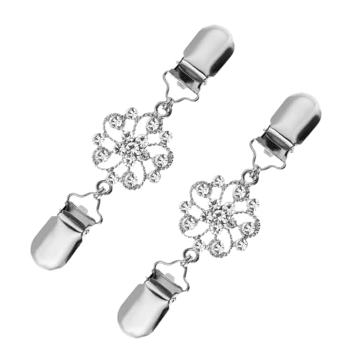COMPUKAS 2 Stück Damen Strass Broschen Clips Kleidung Klammern für Cardigans und Schals Langlebige und Pullover Clips COMPUKAS 2 Stück Damen Strass Broschen Clips Kleidung Klammern für Cardigans und Schals Langlebige und Pullover Clips von COMPUKAS