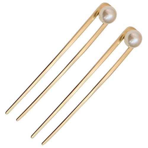 COMPUKAS 2 Stück Metall Haarnadeln mit Perlen Langlebige U Förmige Haarforke für Frauen Dutt Haarschmuck Vielseitig für Alltag Party und Hochzeit Geeignet COMPUKAS 2 Stück Metall Haarnadeln mit Perlen Langlebige U Förmige Haarforke für Frauen Dutt Haarschmuck Vielseitig für Alltag Party und Hochzeit Geeignet von COMPUKAS